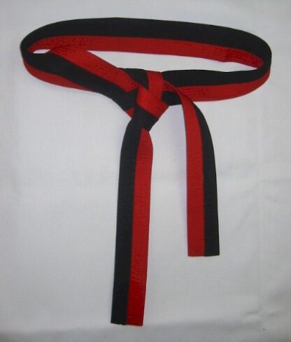 Belt Black & Red 3.0m x 55mm Jnr Black Belt