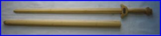 Tai-Chi AA Grade Bamboo Sword w Bam Scabbard 36"