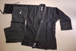 Black MidWeight Judogi 650gm